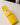 Personalisable Travel Watch Pouch in vibrant yellow, featuring a watch inside and soft suede lining for protection.