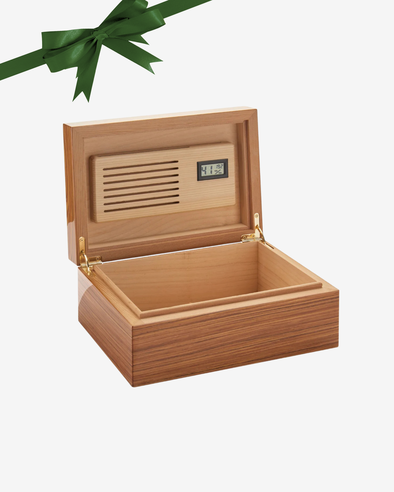 Handmade Wood Cigar Humidor (50 cigars)