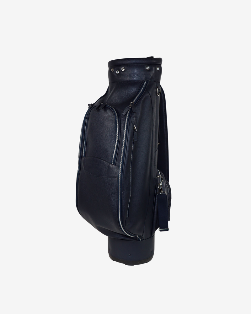Handmade Leather Golf Bag - Navy