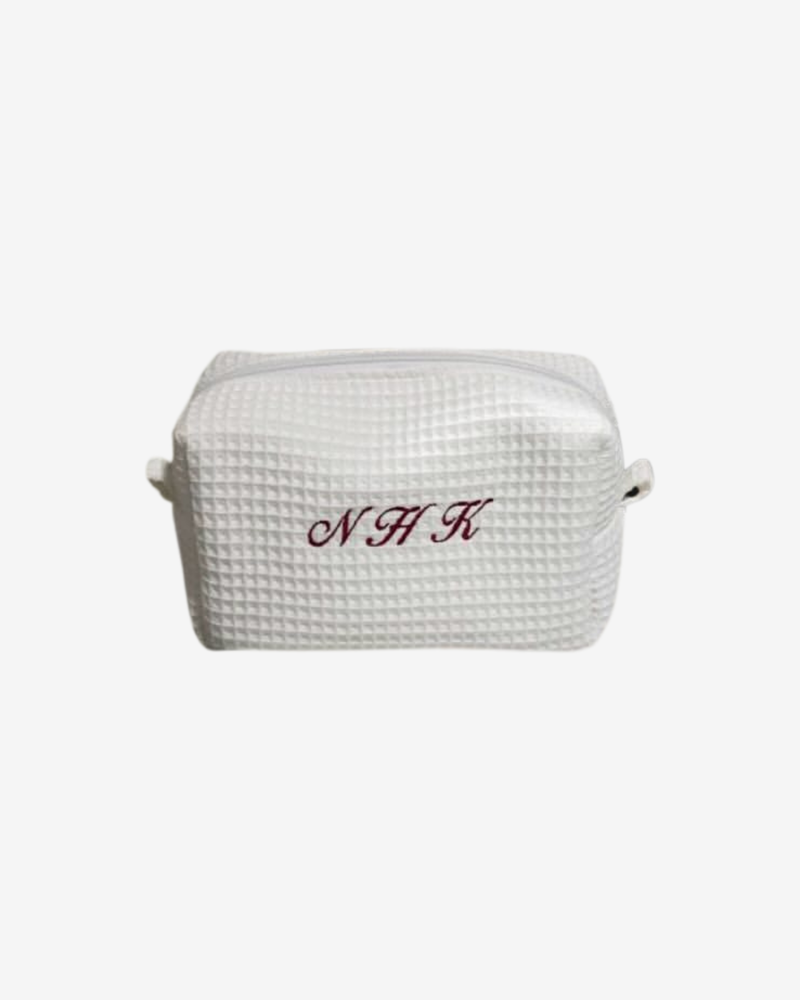 Custom Toiletry Bag – Powder White
