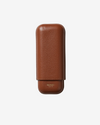 Personalised Two Cigar Case – Brown