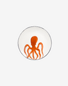 Hand-Painted Octopus Dinner Plate