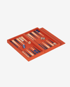 Leather Backgammon Booklet – Orange