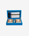 Leather Card Box – Azure Blue