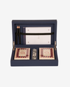 Leather Card Games Box – Deep Blue