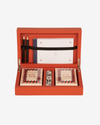 Leather Card Games Box – Orange