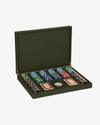 Leather Poker Set – Green
