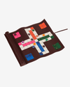 Leather Roll-up Ludo Game – Burgundy