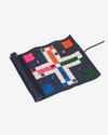 Leather Roll-up Ludo Game – Deep Blue
