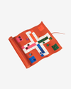 Leather Roll-up Ludo Game – Orange