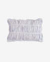 Draped Cotton Cushion – Light Blue