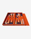 Set Backgammon Piel – Naranja