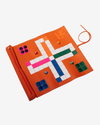 Parchís Enrollable de Piel – Naranja