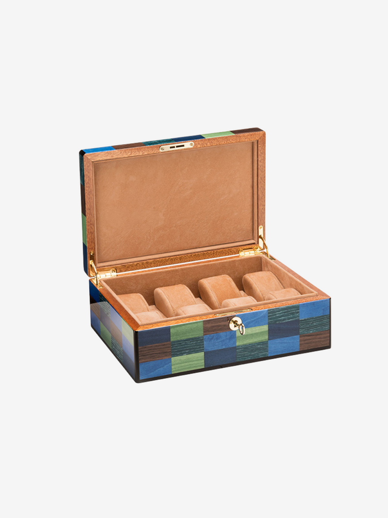 Wood Inlay Watch Box for 8 Watches – Venezia Cannaregio