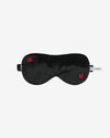 Little Heart Silk Sleeping Eye Mask – Black