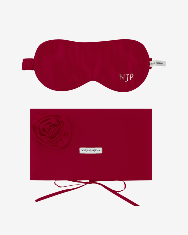 Silk Rose Sleep Set – Eye Mask & Pouch