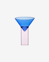 Martini Shot Glass - Blue & Pink
