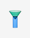 Martini Shot Glass - Teal & Blue