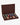 Burgundy leather poker case with premium game components, showcasing refined craftsmanship and compact design.