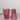 Vintage Bohemian pink shot glasses from the mid-century. Set of 4 with cut glass detail. Elegant, rare barware for entertaining or gifting in style.